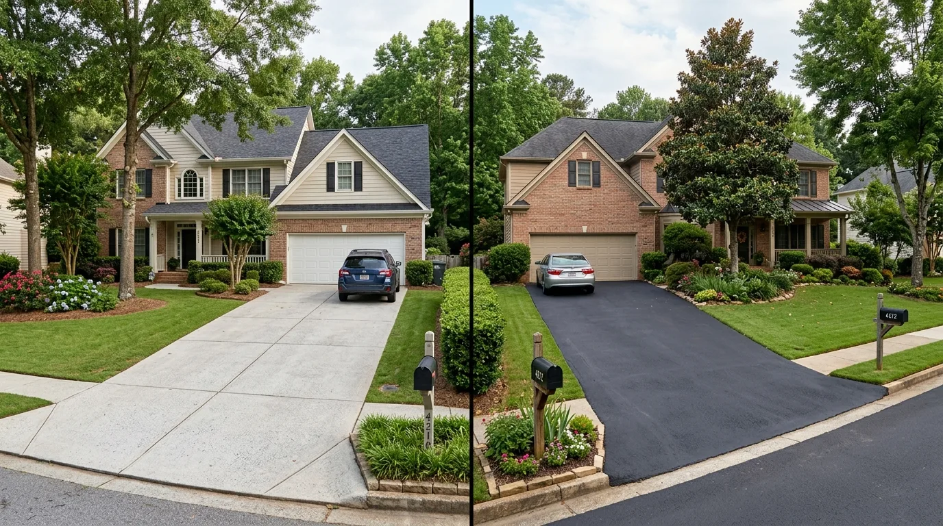 Concrete vs. Asphalt Driveways: Best for Holly Springs Homes